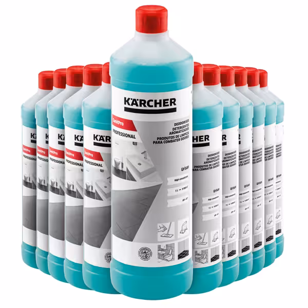 (12 Stück) KÄRCHER | SanitPro Geruchsreiniger Urisan - 1 Liter
