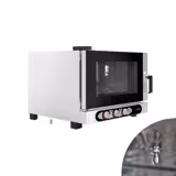 Commercial Combi Steamer - Manual - 4× GN 1/1 or 4× EN 600×400 - Left Hinge