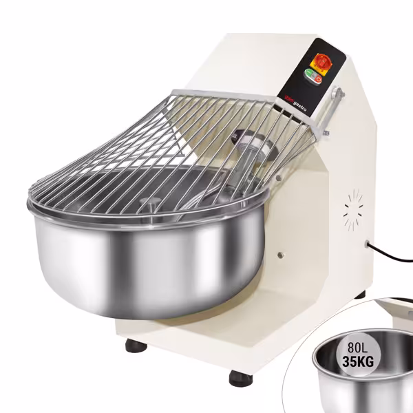Amestecător de aluat - 80 litri / 35 kg - cu bol fix - 400 V