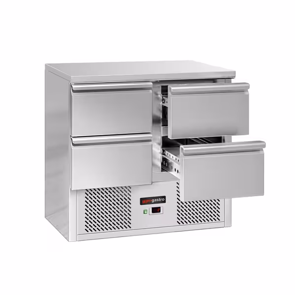 Saladette / mesa refrigeradora ECO - 0,9 x 0,7 m - con 4 cajones