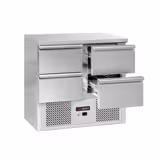 Tavolo refrigerato ECO - 900x700mm - Statica - 240 L - con 4 cassetti