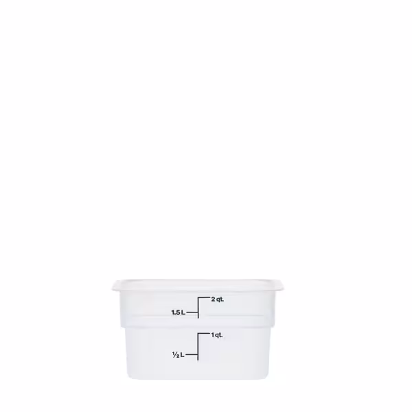 (6 pieces) CAMBRO | CAMSQUARES® - Container - 1.9 liters - Transparent