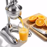 Heavy Duty Lever Citrus Press - Ergonomic Handle(s) - with 3 Perforated Plates - Stainless Steel - Aluminium