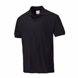 Uomo Polo da lavoro manica corta - Nero - Taglia: 4XL