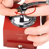 (6 Stück) PEUGEOT | LE MOULIN D'OLIVIER ROELLINGER - Pfeffer-/Gewürzmühle mit Kurbel - Chilirot - Höhe: 130mm