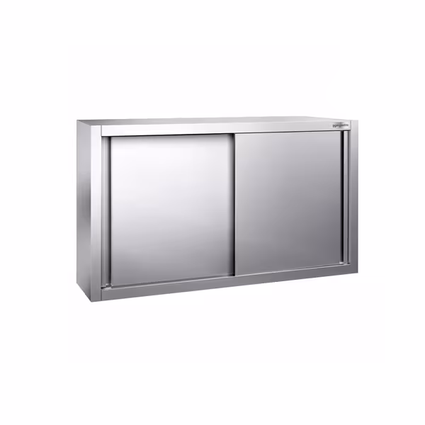 Edelstahl Wandhängeschrank PREMIUM - 1000x400mm - mit Schiebetür - 650mm hoch