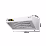 Bonete de pared con motor - 1200mm - regulador, filtro y lámpara