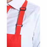 (6 pièces) KARLOWSKY | Tablier à bavette avec poche Basic - Rouge