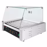 Würstchengrill / Hot Dog Grill - mit 11 Rollen & Glasaufsatz