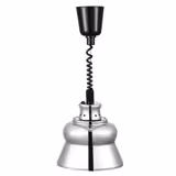 Buffet Infrared Heat Lamp - Retractable - Diameter 228mm - max 250W - Cord 500–1800mm - Silver