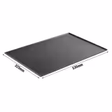 Dikdörtgen sunum tepsisi - Melamin - GN 1/1 - 530x325x17mm - Siyah - dikdörtgen