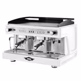 WEGA | Airy – Machine à café porte-filtre – 2 groupes – 3,85 kW – avec compteur de shots – Blanc