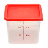 (6 pezzi) CAMBRO | CAMSQUARES® - Contenitore - 5,7 litri - Trasparente