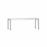 Aufsatzbord Edelstahl - 1 Etage - 1415x370mm - höhenverstellbar