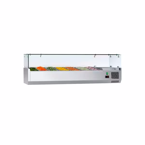 ECO- 7x GN 1/4 -واجهة عرض مبردة - 335×1500 مم 