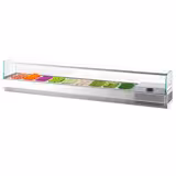 Countertop Prep Well / Refrigerated Topping Unit PREMIUM PLUS - 1976x353mm - 9x GN 1/4