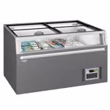 Commercial Island Freezer - 1454x850mm - 402 Litres - with Baskets - Grey