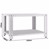 Alakaappi pizzauunille - 1350x750x870 mm - ruostumaton teräs - yhteensopiva: POE6630VSN