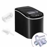 Commercial Ice Machine - Bullet - 12 kg/24 h - Black matt
