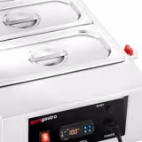Fondoir à chocolat à bain-marie - 2x GN 1/3 - 1,5kW - incl. 2 couvercles et 2 bacs GN 1/3