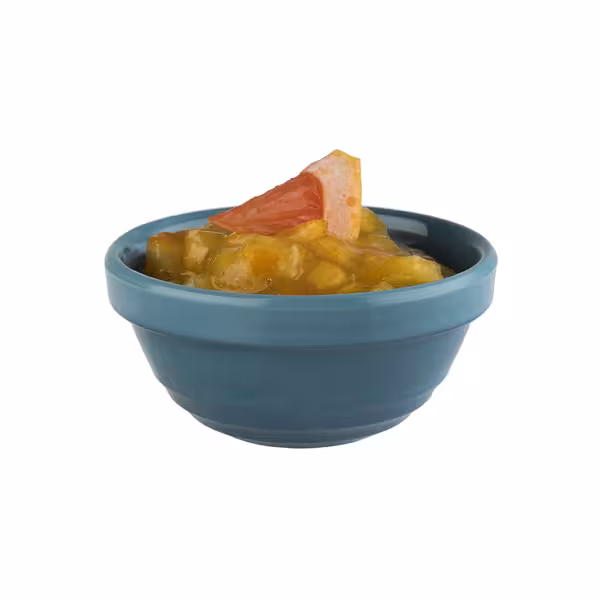 (6 ks) Mini dip miska - EMMA - Melamin - 60 ml - Ø 75 mm - Modrá