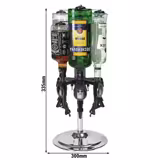 FUCHS | Countertop swivel rack for 6 bottles - 0.7 to 1 liter - Chrome-plated