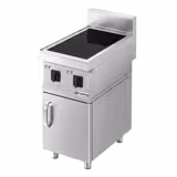 Piano cottura a induzione - 7 kW - 2 piastre - inclusa base con 1 sportello