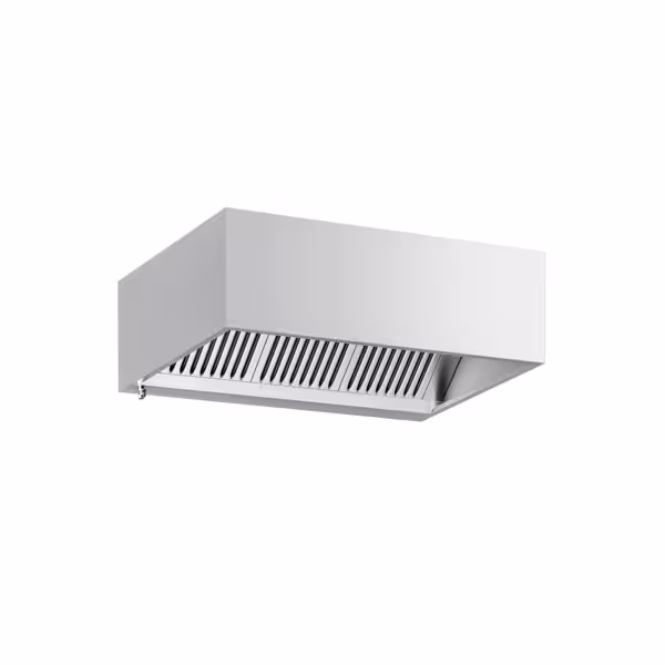 Commercial Wall-Mounted Extractor Hood – 1400mm – with Baffle Filters & Lighting