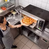 Electric Deck Pizza Oven - Single Deck - Refractory Stone Deck - 1 x Ø 35cm (13.8") - 230V Single Phase | 13A Plug - Mechanical Controls - up to 450°C