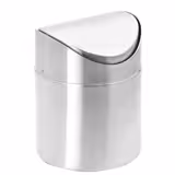 (6 pcs) Table top bin - Swing bin - 0.7L - 100x100x130mm - Stainless steel