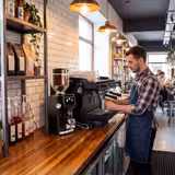 Máquina de café expresso "Grace" - 2 grupos - Multicaldeira - com ecrã tátil - Regulação de temperatura separada - incl. Sistema de pré-infusão & 2 lanças de vapor - Preto