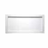 (6 st) GN-bricka FRAMES - Melamin - GN 1/3 - Höjd: 20 mm - Vit - Stapelbar