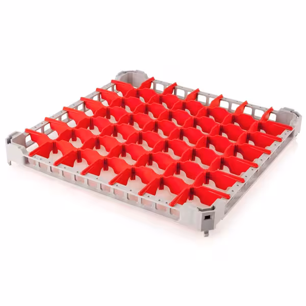Aufsatzrand für Gläserspülkorb - 49 Fächer - 500x500mm - Passend für GKFP5050 & GKFP49