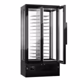 Panoramic Commercial Wine Fridge - Black - Single Zone - 450L - max. 104 bottles