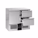 Commercial Counter Fridge PREMIUM - 900x700mm - with 1 door - 2 drawers - capacity 220 litres