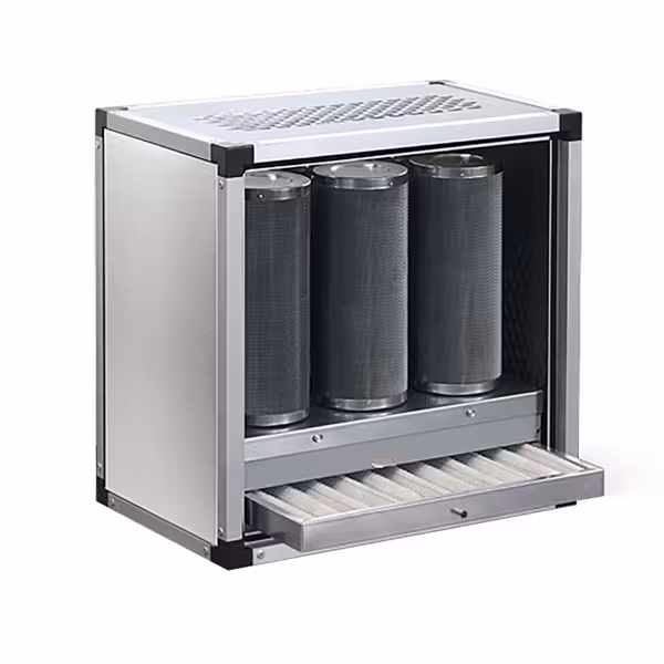 Exhaust Air Purification System without Motor - 1400m³/h - with Pre‑Filter & Activated Carbon Filter