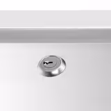 Lava-mãos - Aço inoxidável - 400x427x1330mm - com acionamento por pedal, dispensador de sabão & dispensador de toalhas de papel