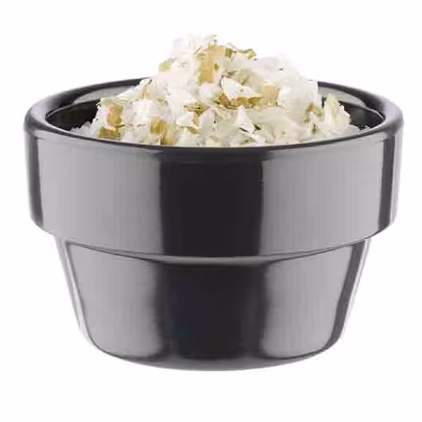 (60 stuks) Dipschaaltje - FLOWER POT - Melamine - 40ml - rond - Ø60mm - Grijs