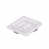 (6 stuks) CAMBRO | Camview® - Copolymeer GN deksel 1/6 - met handgreep - Helder - BPA-Vrij