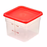 (6 pieces) CAMBRO | CAMSQUARES® - Container - 5.7 liters - Transparent