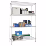 Steel Wire Shelving Unit - 1200x450mm - 4 shelves - Chrome