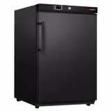 (2 stuks) Tafelmodel Voorraadkoelkast ECO - 200l - met 1‑deurs dichte deur & 3 roosters - binnenzijde kunststof - zwart