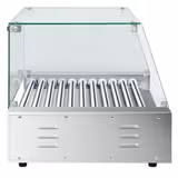 Würstchengrill / Hot Dog Grill - mit 11 Rollen & Glasaufsatz