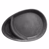 (60 pz) Bio-Compound - Piatto piano compartment - 2 scomparti - a goccia - Bio-Compound - 275x200mmxH36mm - Grigio