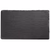 (6 pz) Vassoio in ardesia naturale - Ardesia naturale - 240x150mm - Altezza: 10mm - Nero