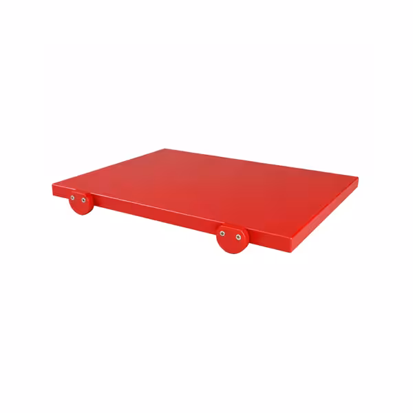 Antislip snijplank - 250x400mm - Dikte: 20mm - HACCP-conform - Polyethyleen - Rood - Antislipvoetjes - Vaatwasmachinebestendig