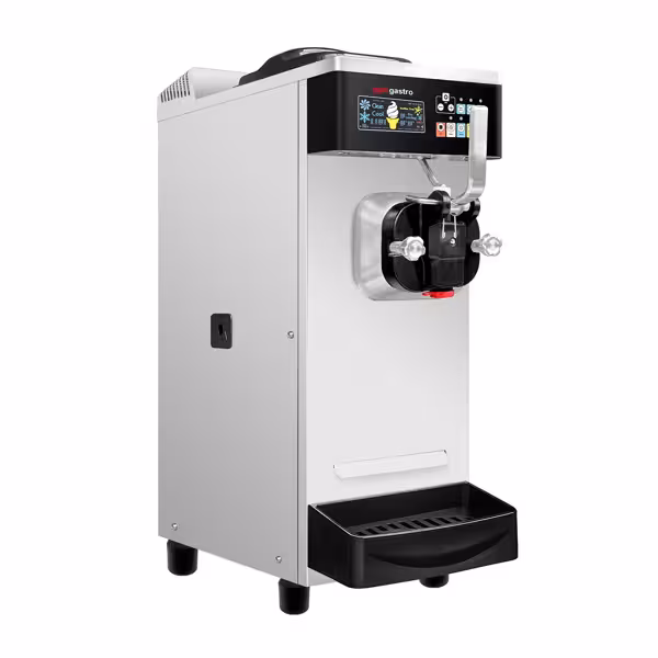 Máquina de helados soft - 20-26L/h - 1,6kW - 1 sabor - con bomba de aire - con preenfriamiento - Sobremesa