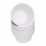 (18 Stück) THERMO FUTURE BOX | Porzellan Beilagenschale - Rund - 300ml - Weiß