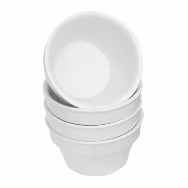 (18 stuks) THERMO FUTURE BOX | Bijgerechtkom van porselein - Rond - 300ml - Wit