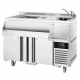 Bar-Cocktail-Getränkekühltisch - 1200mm - 150 Liter - 2 Türen & 230V Steckdose